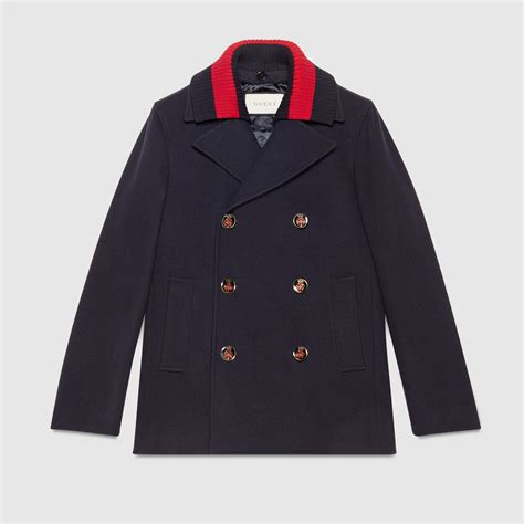 gucci peacoat mens|gucci women's pea coat.